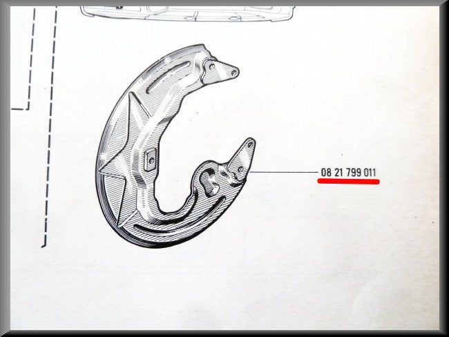Jupe avant gauche – Renault 16 >1968 – OEM 0821799011