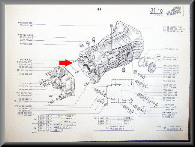 Goupille – Renault 12 – Renault 16 - OEM 0401875800