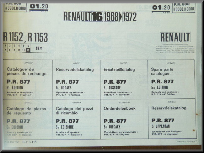 P.R. 877 editie 5 R16 L-TL.