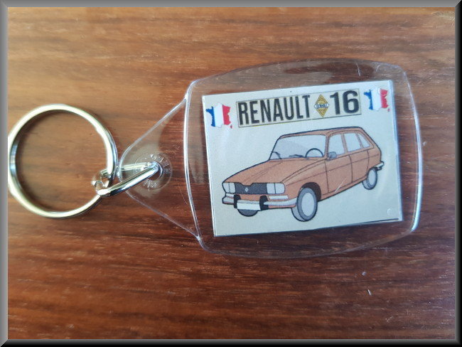 Porte-clés (beige) – Renault 16 TX