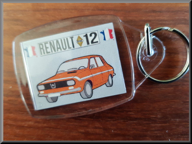 Sleutelhanger (oranje) – Renault 12 Gordini