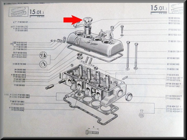 Olie dop – Renault 12 – OEM 7700644083B