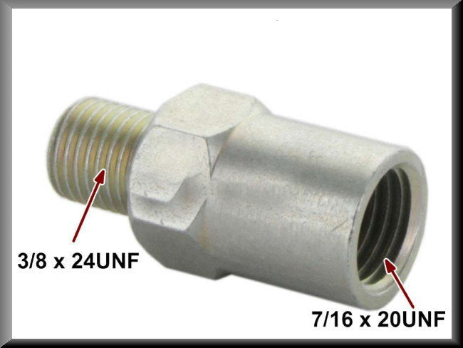 Adaptateur répartiteur de frein 3/8x24 UNF vers 7/16x20 UNF – Renault 16