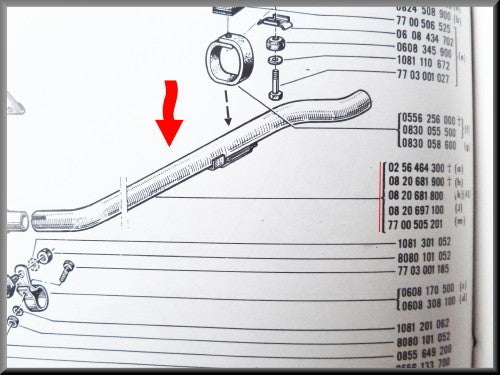 Tailpipe R16 L.