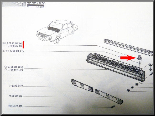 Kooimoer M5 – Renault 12 – Renault divers - OEM 7700527183