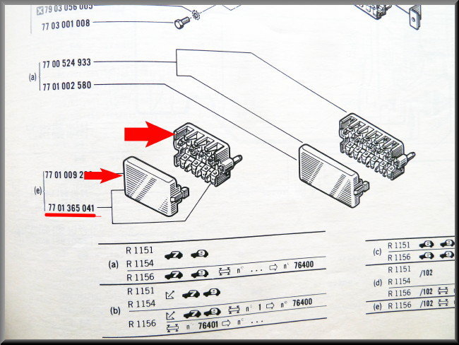 Boîte à fusibles – Renault 16 – OEM 7701365041
