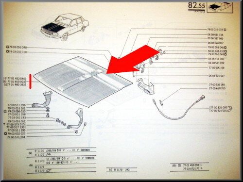 Motorkap – Renault 12 – OEM 7701459093 – NOS