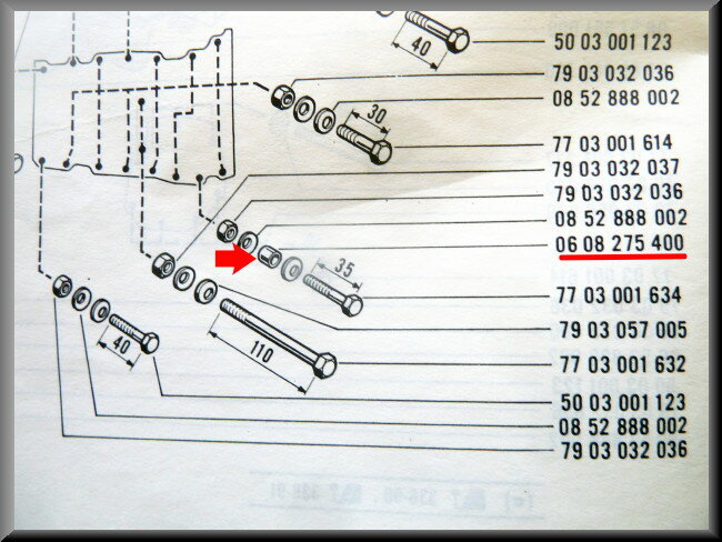 Bague de centrage boîte de vitesses – Renault 12 – Renault 16 - OEM 0608275400