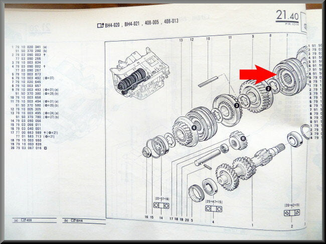 Moyeu de synchroniseur 1ère et 2ème vitesse – Renault 14 – OEM 7910020645 – NOS
