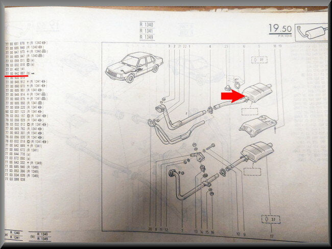 Amortisseur avant – Renault 18 - Renault Fuego TL, GTL – OEM 7700642887 – NOS