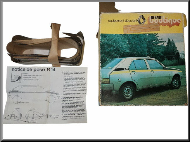 Decoration set RENAULT BOUTIQUE – Renault 14 – OEM 7701401722 – NOS