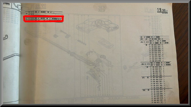 Exhaust pipe – Renault 14 – OEM 7700640745 – NOS