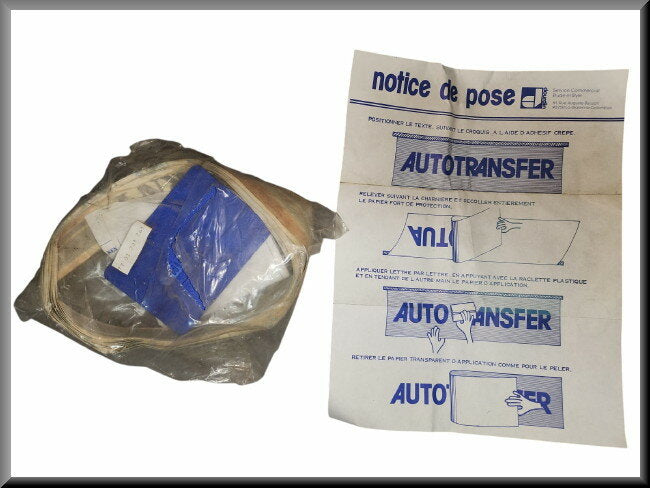 Striping set – Renault 11 - Renault 9 – OEM 7701203263 – NOS