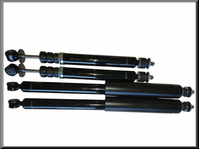 Set schokdempers voorzijde en achterzijde (gas) – Renault 16 – OEM 7700640100 / 7700517630