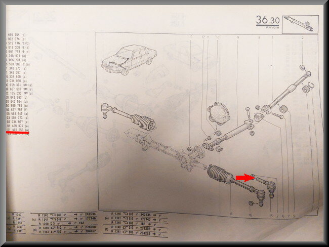 Rotule de direction gauche – Renault 4 - Renault - Renault 18- Renault divers – OEM 7701460955 – NOS
