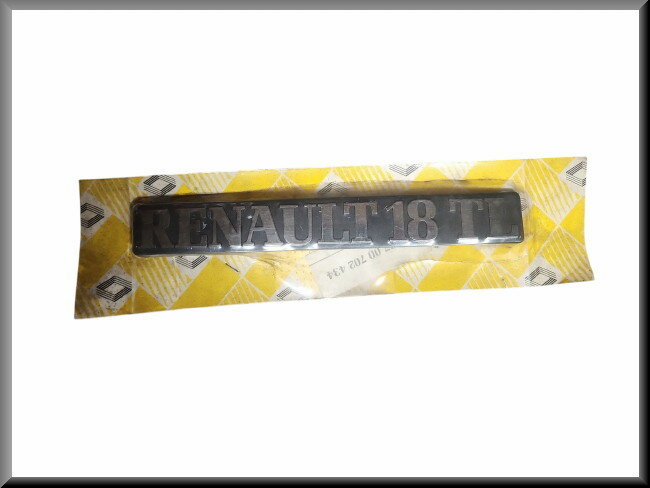 Embleem (Plastic) – Renault 18 TL – OEM 7700687444 – NOS