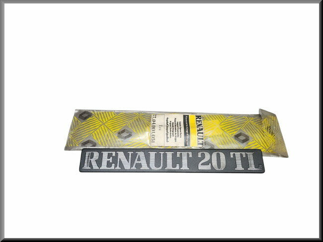 Embleem (Plastic) – Renault 20 TL – OEM 7704001051 – NOS