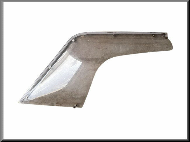 Zijwindscherm (Cyplar bruin getint) links met bevestigingsset – Renault 16 – OEM 7701401152 – Used