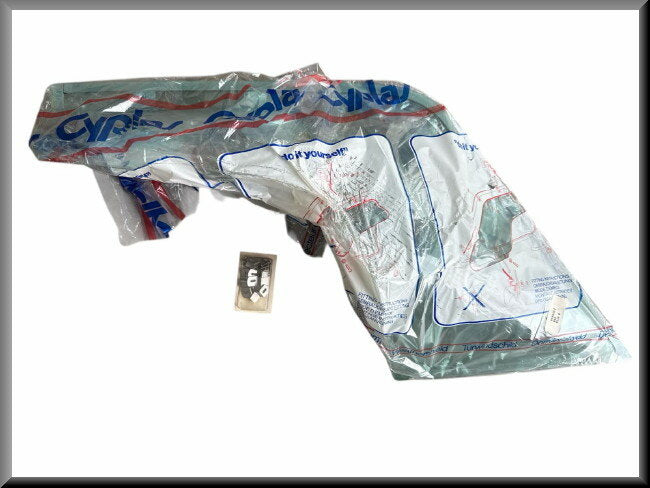 Zijwindscherm (Cyplar groen getint) rechts met bevestigingsset – Renault 16 – OEM 7701401152
