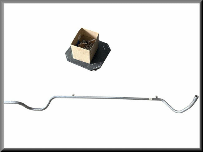 Uitlaatpijp met aanbouwdelen ruim 200 cm lang – Renault 5 – OEM 7700572304 – NOS