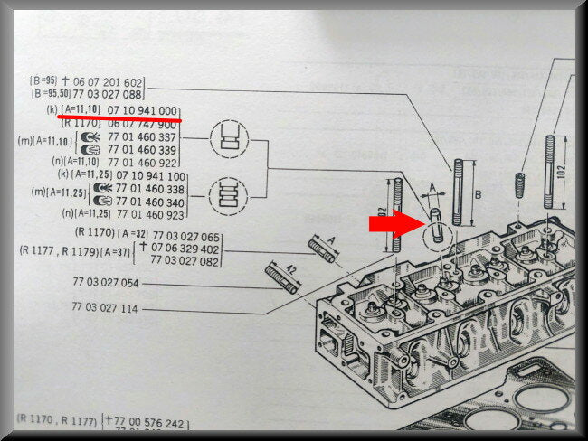 Klepgeleider – Renault 12 – OEM 0710941000