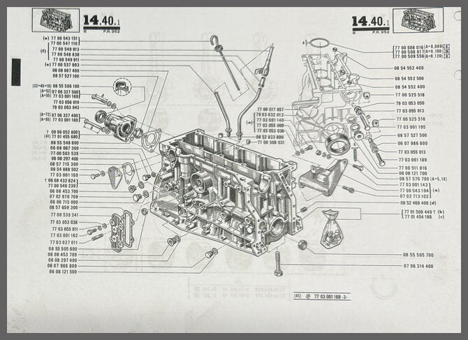 Onderblok 807-20 Gordini – Renault 12 – OEM 7701454188 – Used