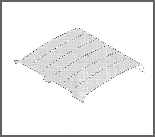 Garniture de toit – Renault 12 – OEM 7700512827
