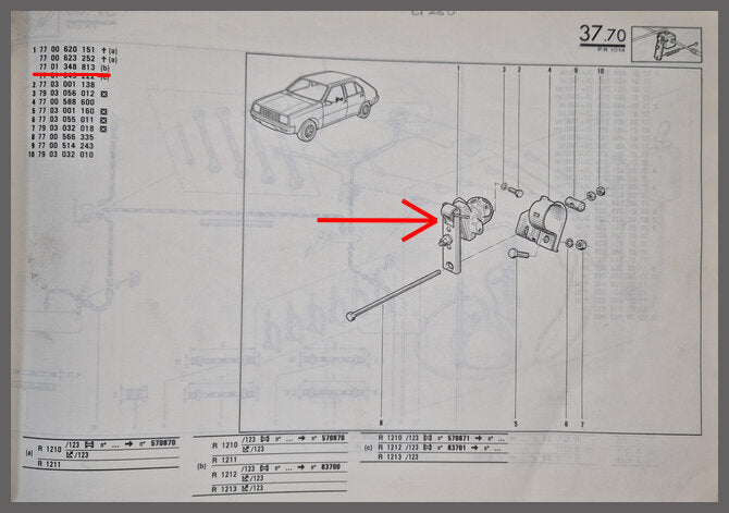 Remdrukverdeler – Renault 14 – OEM 7701348813 – NOS