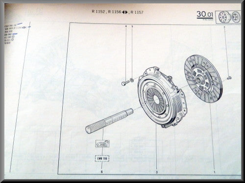 Clutch Kit – Renault 16 TL-TS-TX >1974 – OEM 7700502795 / 7700586960 / 7701348537