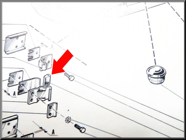 Caoutchouc de butée de porte – Renault 16 – OEM 0607950200