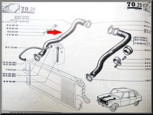 Cooling hose right.
