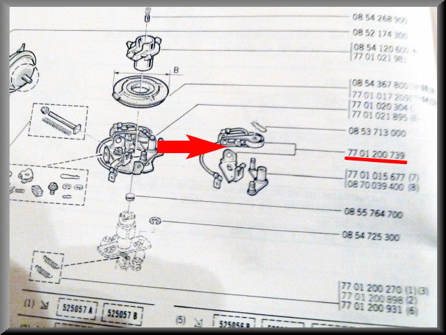 Vis platinées Ducellier - Renault 16 - Alpine 110 – Renault divers – OEM 7701200739 / 0854137800