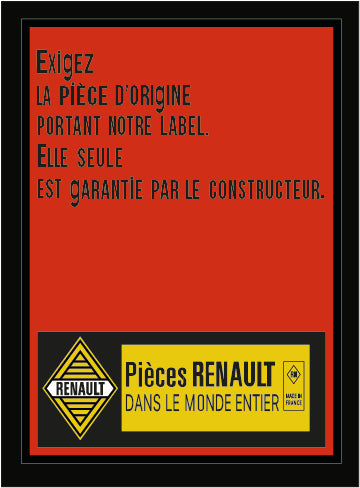 Auto sticker 11 2 x 15,6 cm – Renault 12 - Renault 16 - Renault divers