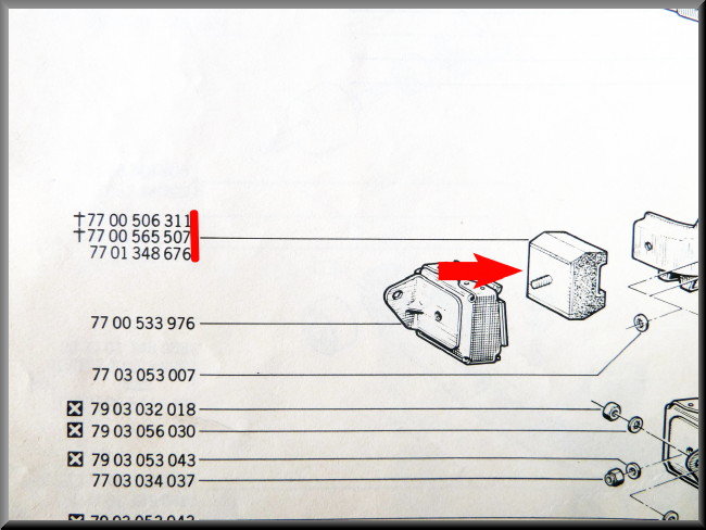 Silent bloc de boîte de vitesses – Renault 12 – Renault 15 - Renault 17 - OEM 7701348676 / 7700506311