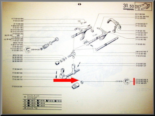 Joint spi tringlerie de boîte (13x26x9 mm) – Renault 12 – Renault 15 - Renault 16 - OEM 7700532196