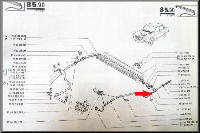 Kachelkraan – Renault 12 – OEM 7700557419 / 7700516399