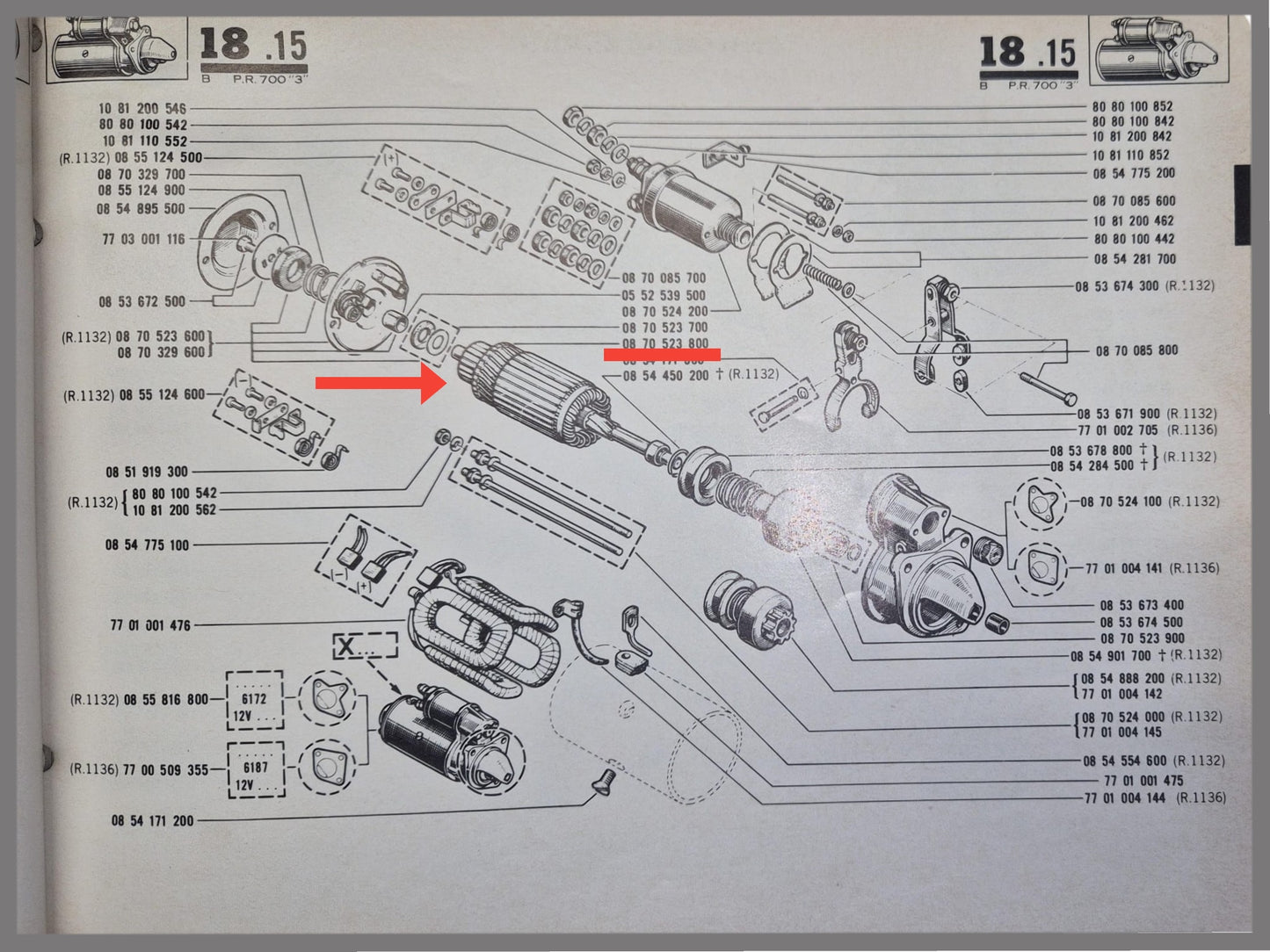 Anker startmotor Ducellier 21053 - Renault 8 - Renault 10 - Caravelle - OEM 0870523800