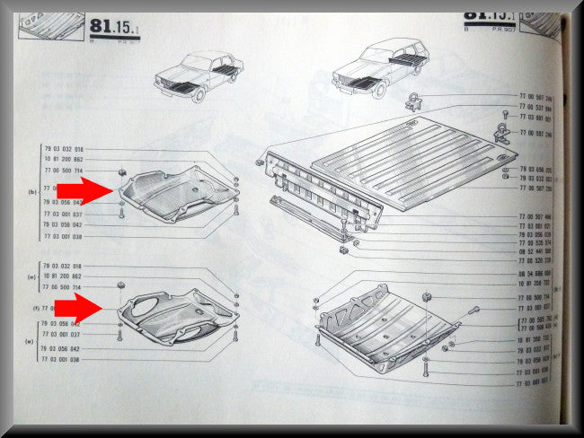 Carter bescherming – Renault 12 - Renault 15 - Renault 17
