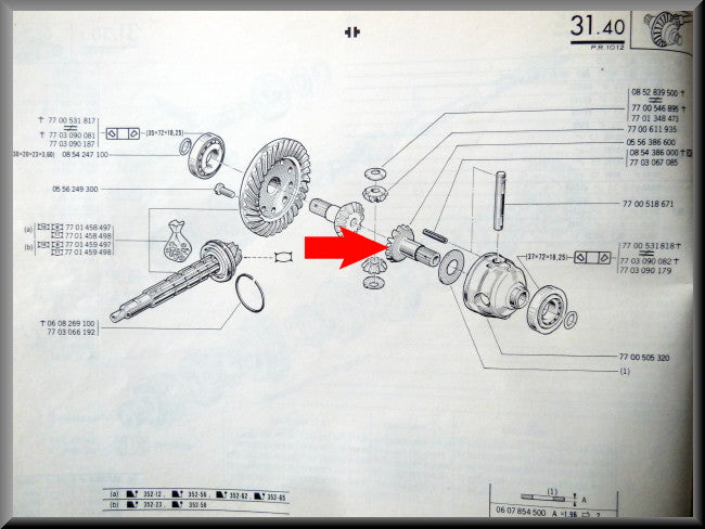 Zonnewiel (Borgpengat op 15-16 mm) – Renault 12 – Renault 16 -OEM 0556386600