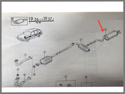 Achterste demper - Renault 21 - OEM 7700796595
