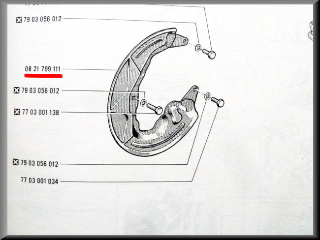 Tôle de doublure avant droit – Renault 16 >1968 – OEM 0821799111