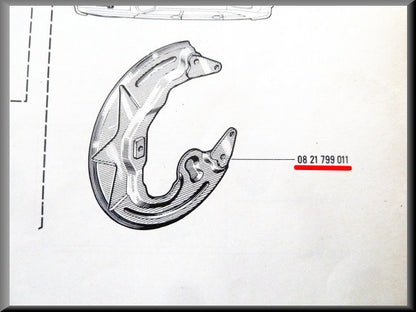 Jupe avant gauche – Renault 16 >1968 – OEM 0821799011