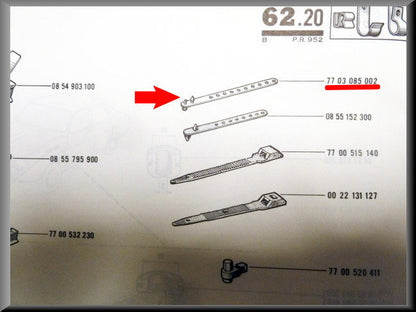 Kabelboom strip – Renault 12 – Renault 16 - Renault divers - OEM 7703085002