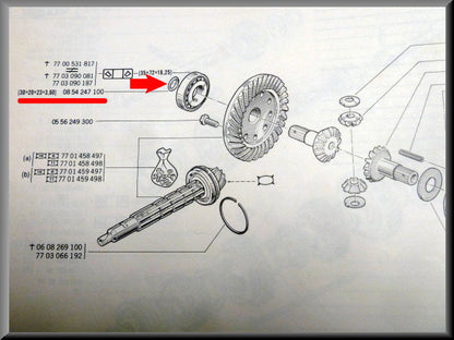 O ring differentieel aandrijfas – Renault 12 – Renault 15 - Renault 17 - Renault 16 - OEM 0854247100