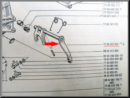 Koppelings as – Renault 16 – OEM 7700562950
