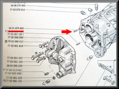 Goupille – Renault 12 – Renault 16 - OEM 0401875800