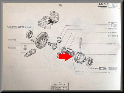 Carter de différentiel – Renault 12 – Renault 15 - Renault 16 - Renault 17OEM 7700505320