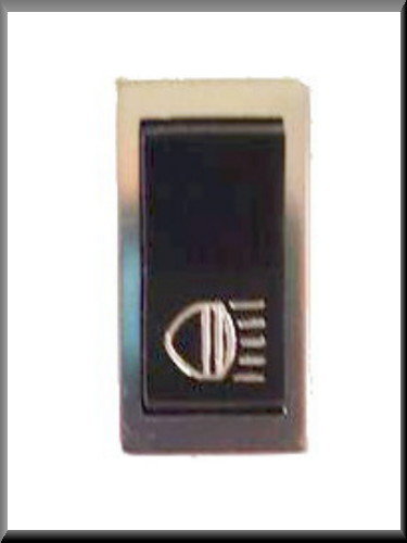 Schakelaar voor de mistlamp met chroom rand – Renault 12 - Renault 4 - Renault 15 - Renault 16