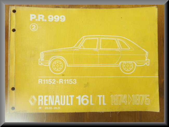 P.R. 999 édition 2 – Renault 16 TL, L