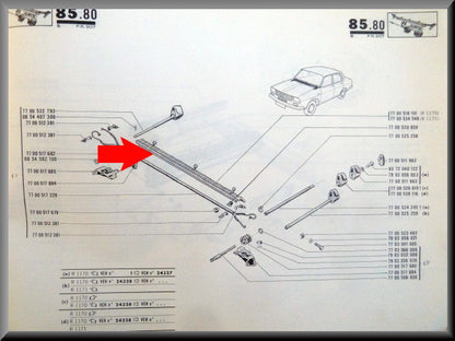 Ventilator grill  – Renault 12 – OEM 7700534549